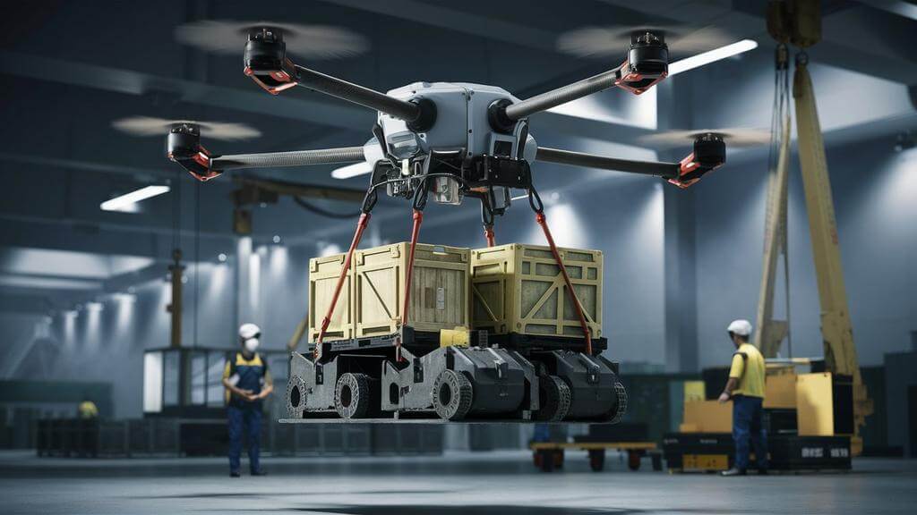 Industrial heavy-lift drones